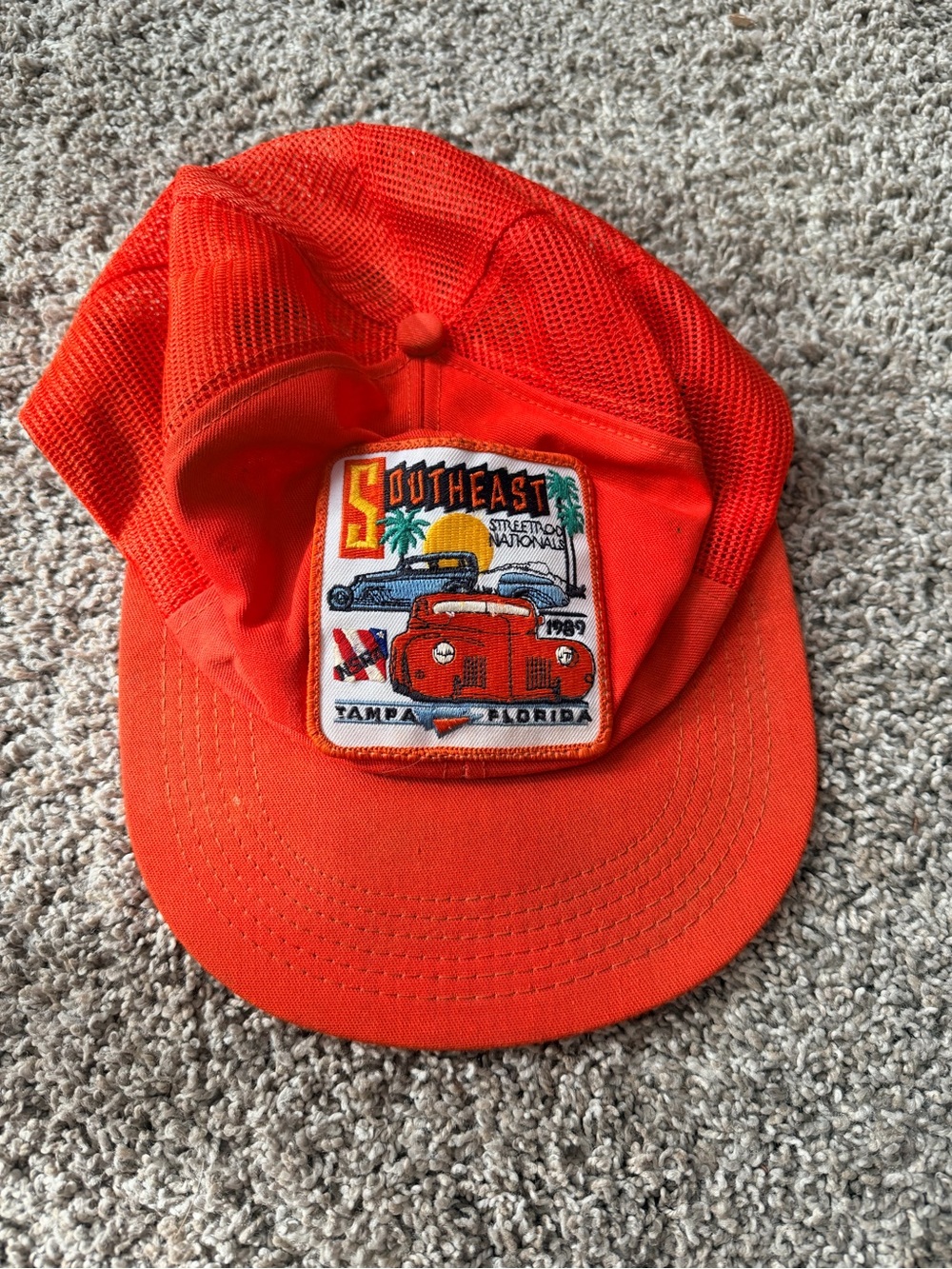 Tampa Florida Red Mesh Baseball Cap